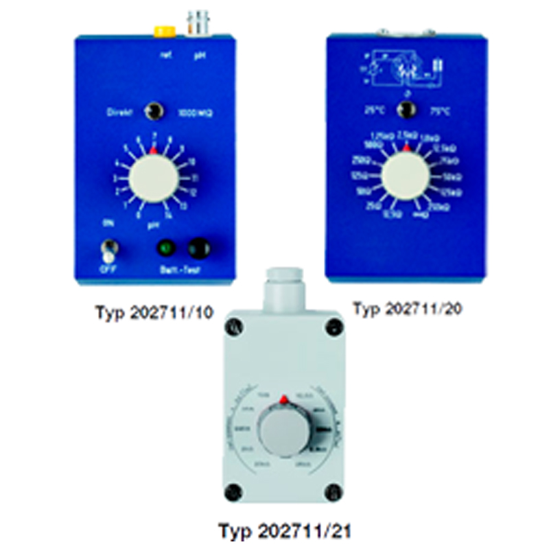20.2711 - 用於 pH / 氧化還原和導電度測量的模擬器和校正轉換器